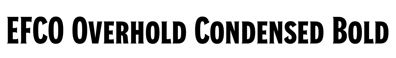 EFCO Overhold Condensed Bold